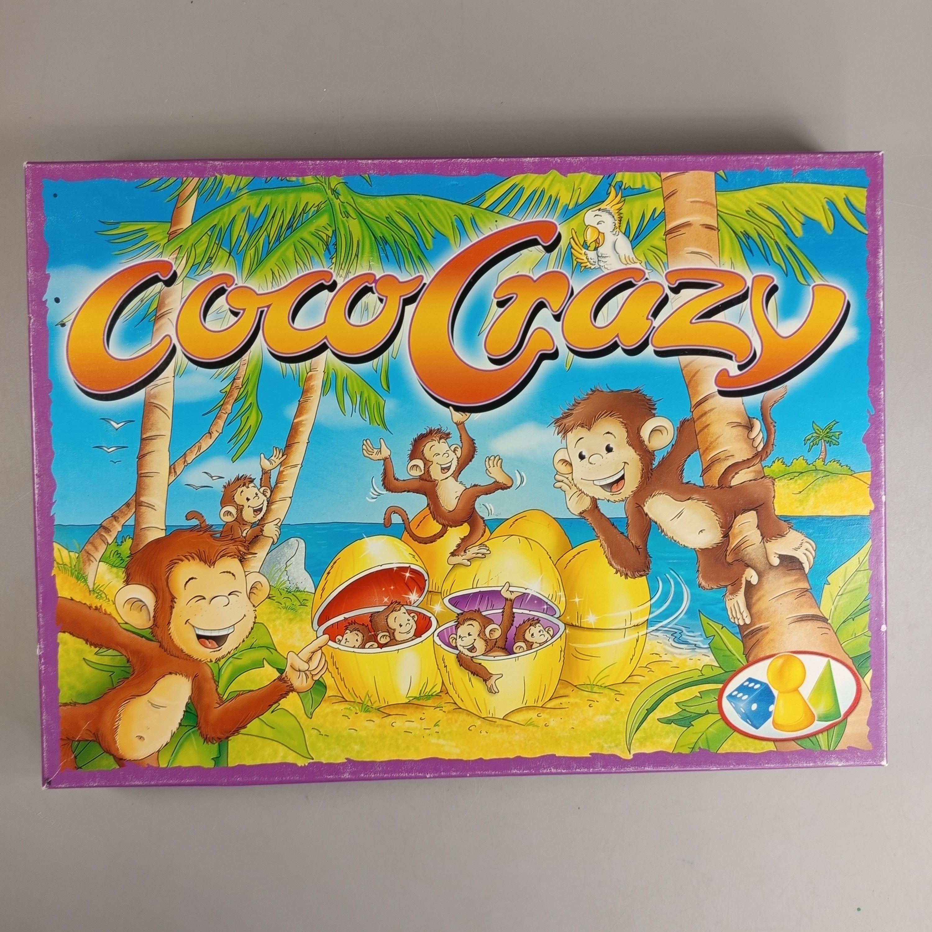 Coco Crazy Brettspiel – Gedächtnisspiel mit Affen & Kokosnussschalen, OVP